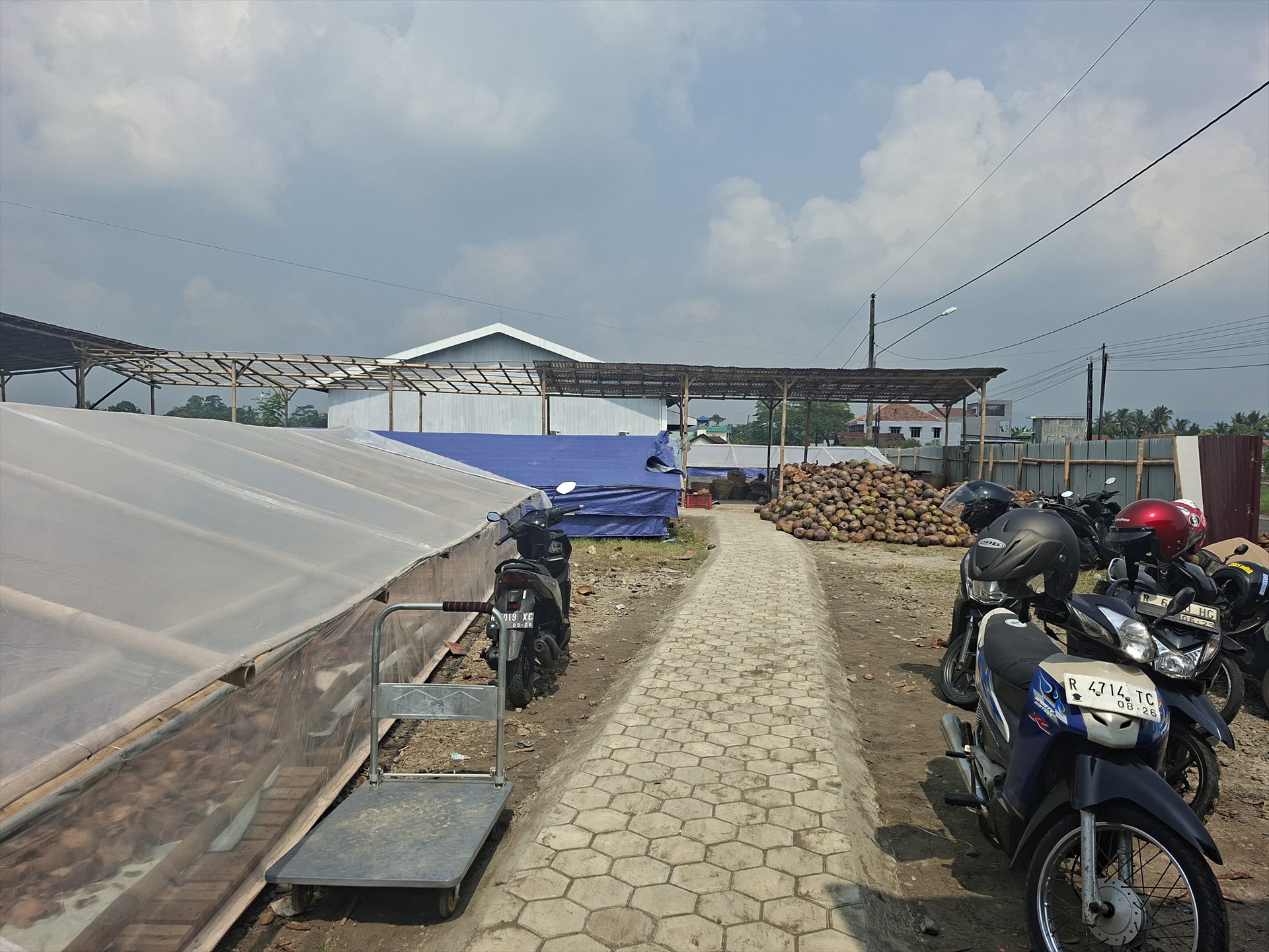 Area produksi dan pengeringan kopra Berkah Mandiri