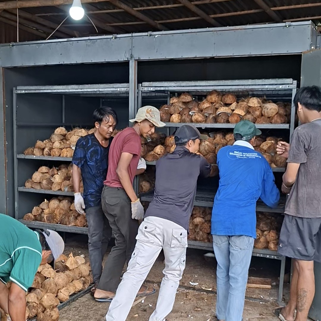 Oven kelapa selama 8 jam