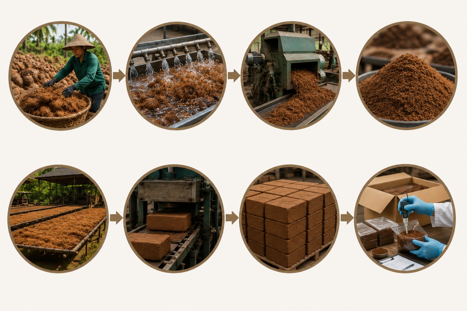 Proses Produksi Cocopeat Berkah Mandiri